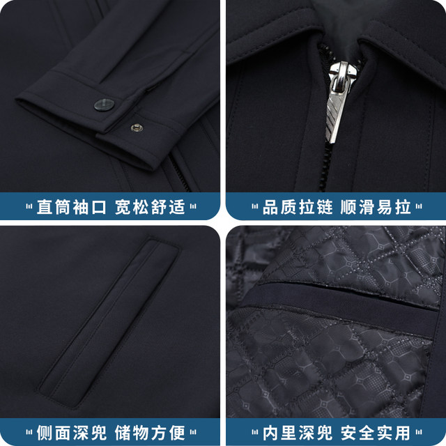 Spring Dad Jacket Spring Autumn Jacket Men's Middle-aged and Old Men's ...