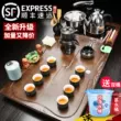 Bộ trà Qinyi Kungfu cho phòng khách gia đình nhẹ sang trọng cao cấp tất cả trong một bếp cảm ứng hoàn toàn tự động khay trà gỗ nguyên khối bàn trà ban tra dien Bàn trà điện