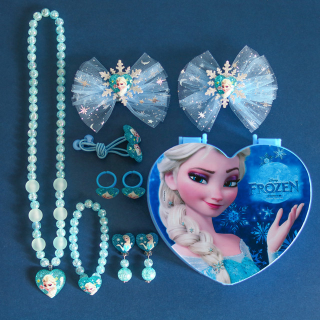 HOT Frozen Necklace Set Bracelet Frozen Elsa Jewellery Set