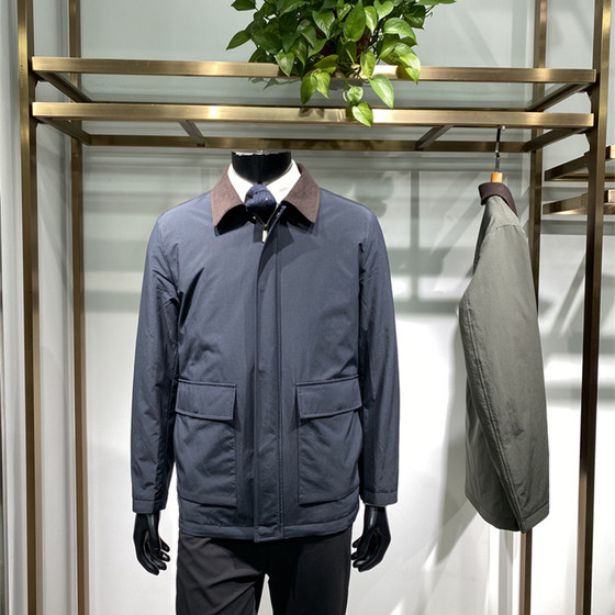 
Direct-filled down 25 years new winter men's lapel down jacket business casual duck down jacket collar Zonoi brand