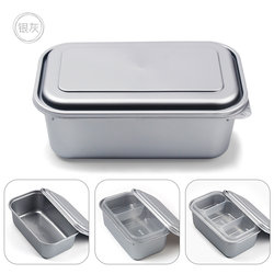 Saizhuo Disposable Lunch Box, High-End Food-Grade Packaging Box, Silver Take-Out Fast Food Box, Plastic Commercial American-Style Lunch Box