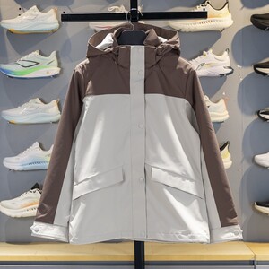 
Li Ning sports windbreaker for women 2025 autumn new group buying series water-repellent woven hooded jacket AFDVG44