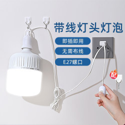 Direct-Plug Led Light Strip with Switch, Bedroom Bedside Lamp, Wall Lamp, Living Room Bathroom Lighting, No Wiring Required