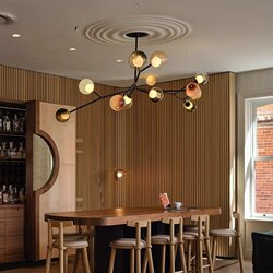 Canadian Bocci T28 Minimalist Luxury Branch-Shaped Restaurant Chandelier Creative Villa Tea Room Dining Table Chandelier