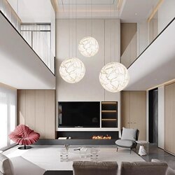 Italian Minimalist Pendant Light Designer Groppi Moon Villa Loft Staircase Living Room Moon Pendant Light