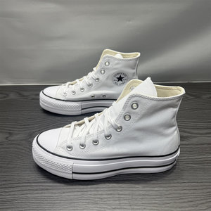 
CONVERSE Converse All Star Lift women's white classic high-top thick-soled shoes canvas shoes 560846C