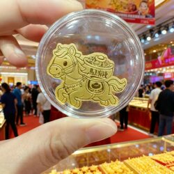 New Year of the Horse Model Shuibei 999 Gold Phone Sticker with Pure Gold for Instant Wealth and Prosperity, a Gift for Girlfriend in the New Year