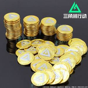 
Operation Delta surrounding metal commemorative coins alloy large coin relief collection millet game physical props