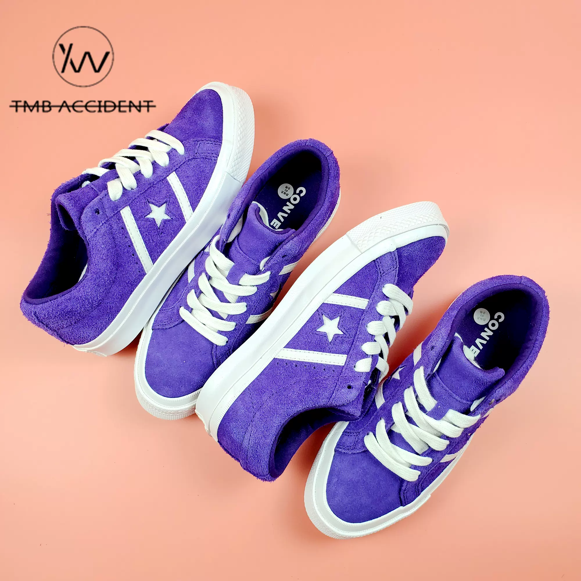 CONVERSE JACKSTAR Purple Suede made in japan size 9.5 コンバース 