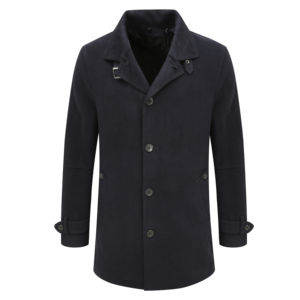 
MY475 US off-size clearance autumn and winter men's business casual dark blue lapel 50 wool woolen coat