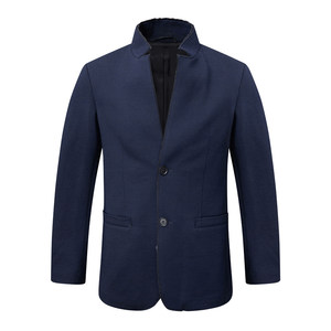 
AL39 Australian L multi-L seasonal off-size clearance early spring middle-aged men's navy blue stand-collar 51 sheep wool coat