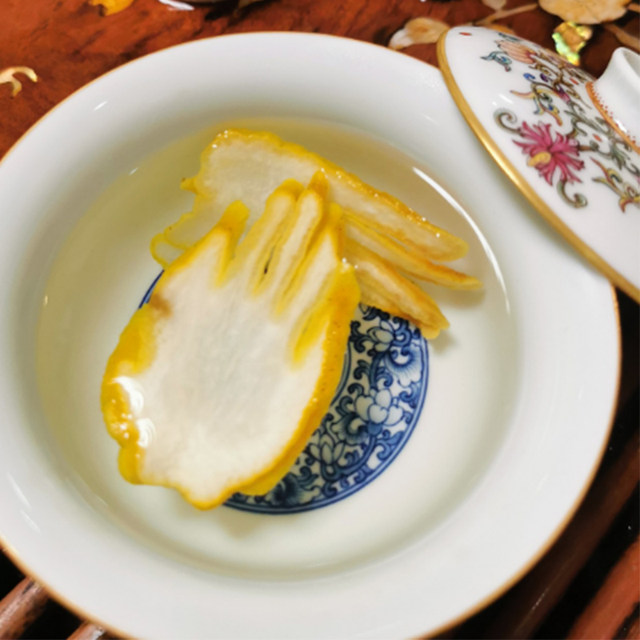 Jinhua bergamot slices, dried powder, made into tea and wine for ...