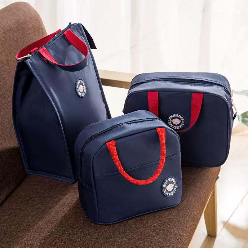 保温饭盒袋子带饭的手提袋防水饭包包便当包大号