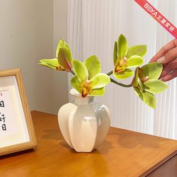 Orchid Artificial Flowers, Fake Flower Decorations for Living Room, Dining Table, Washbasin, Bedroom, Entrance, Tv Cabinet, Decorative Floral Arrangements