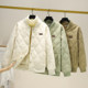 Diamond Cotton Clothing Women's Jacket Korean Style Slim Autumn and Winter New Small Stand Collar Cotton Short Baseball Clothing Cotton Jacket Women