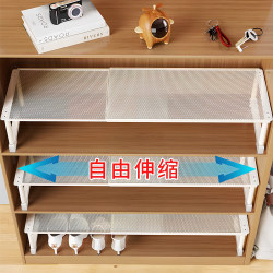Japanese Shoe Cabinet Layered Shelves Shoe Storage Organizer Expandable Shoe Rack Wardrobe Built-In Shelf Bookcase Layered Shelf