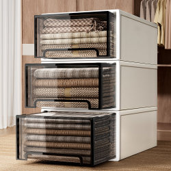 Japanese Wardrobe Drawer-Type Storage Box Organizer Home Clothes Storage Box Thickened Clothing Storage Cabinet Organizer Box