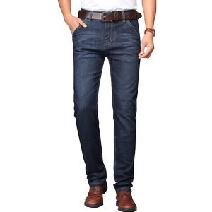 
Men's jeans, men's spring and autumn straight-leg loose trousers, elastic men's pants 2026 new spring casual pants for men