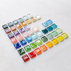 Children's Educational Toys Crystal Mosaic DIY Handmade Creative Materials Translucent Colored Glass Cut-Out Design DIY