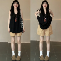 Women's Athletic Cargo Shorts, Summer Thin 2025 New Style, Casual Loose Fit, Slimming, Petite, Versatile A-Line Wide-Leg Pants