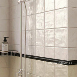 Fanyi Retro Japanese Pearl Glaze Shell Milky White Handmade Brick Kitchen Restaurant Bathroom Bathroom Wall Brick