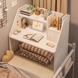 Small Desk for College Students in Dormitory Bunk Beds, High and Low Beds, Writing Desk, Lazy Bed Storage Computer Desk