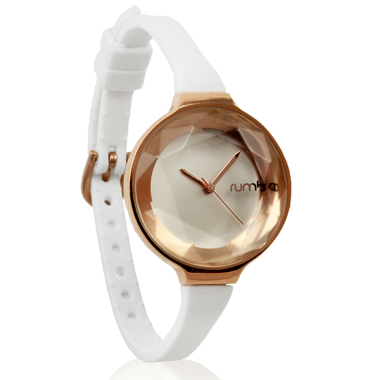 Rumba NY|LA Women\'s Gold Mesh Analog Dial Quartz Watch FRY137 Rumba Time Womens Gold Tone Case Round Silver Mesh Band  main image 3