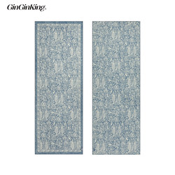 Ginginking丨Non-Slip Faux Velvet Material, Double-Sided Printing, Original Pattern, Bunny Style, Large Yoga Mat Towel