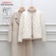 Thin down jacket for women with round neck short 2025 autumn and winter new liner V-neck slim fit warm bottom