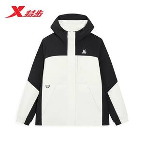 
Xtep Jacket Women's 2026 Spring New Hooded Cardigan Outdoor Sports Double Layer Windbreaker 974128160461
