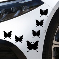 Car Scratch Cover Personalized Creative Butterfly Solid Color Laser Sticker Car Body Bumper Small Scratch Cover Car Sticker