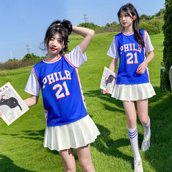 High School Student Aerobics Clothing, College Sports Meet Cheerleading Uniforms, Basketball Cheerleading Uniforms, Dance Uniforms, Cheerleading Uniforms