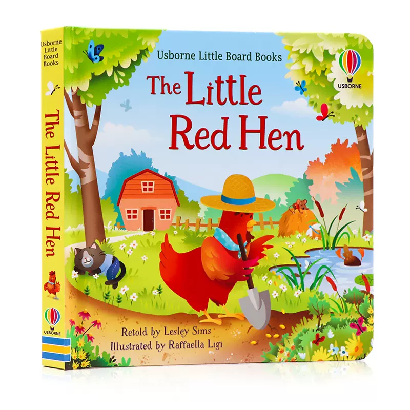 Usborne出品小红母鸡The Little Red Hen 英文原版绘本Little Board