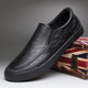 
New summer men's shoes casual breathable leather shoes lazy men's British driving shoes soft sole versatile trendy shoes