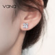 Vana Four-leaf clover sterling silver earrings for women's earrings 2025 new hot Valentine's Day gift for girlfriend