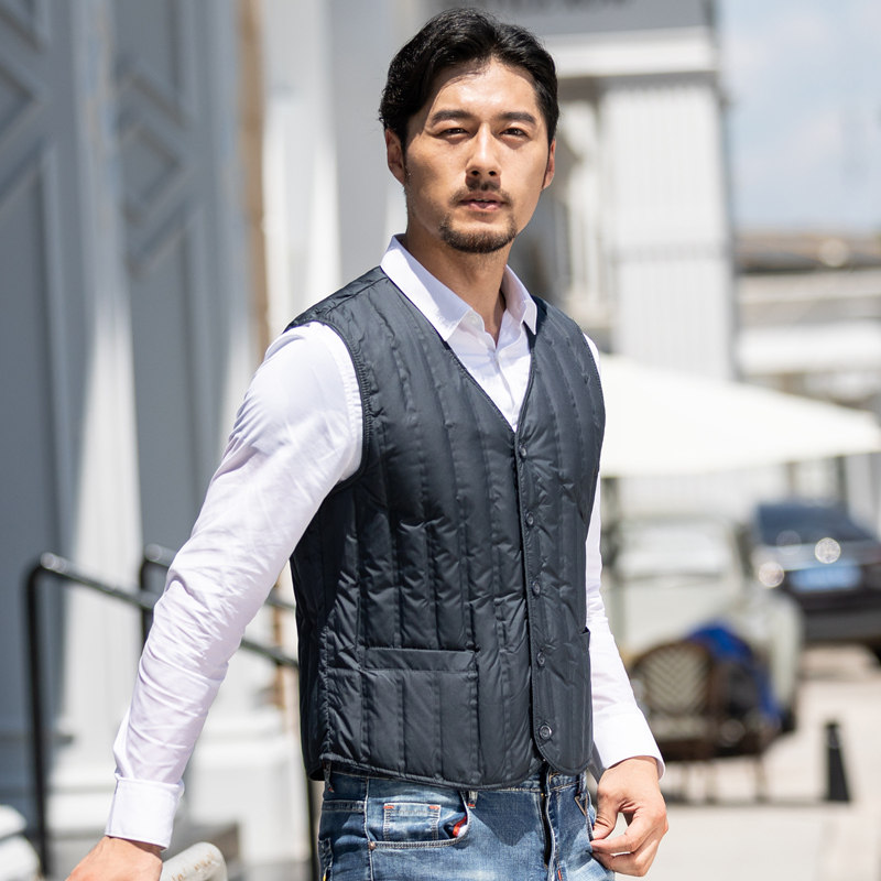 Vestir Chaleco Invierno Hombre Plaid Vestido De Traje De Chaleco