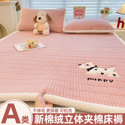Class a Maternal and Infant Grade Warm New Cotton Velvet Mattress Pad, Thickened Mattress Pad for Student Dormitory Bedding, Tatami Mat