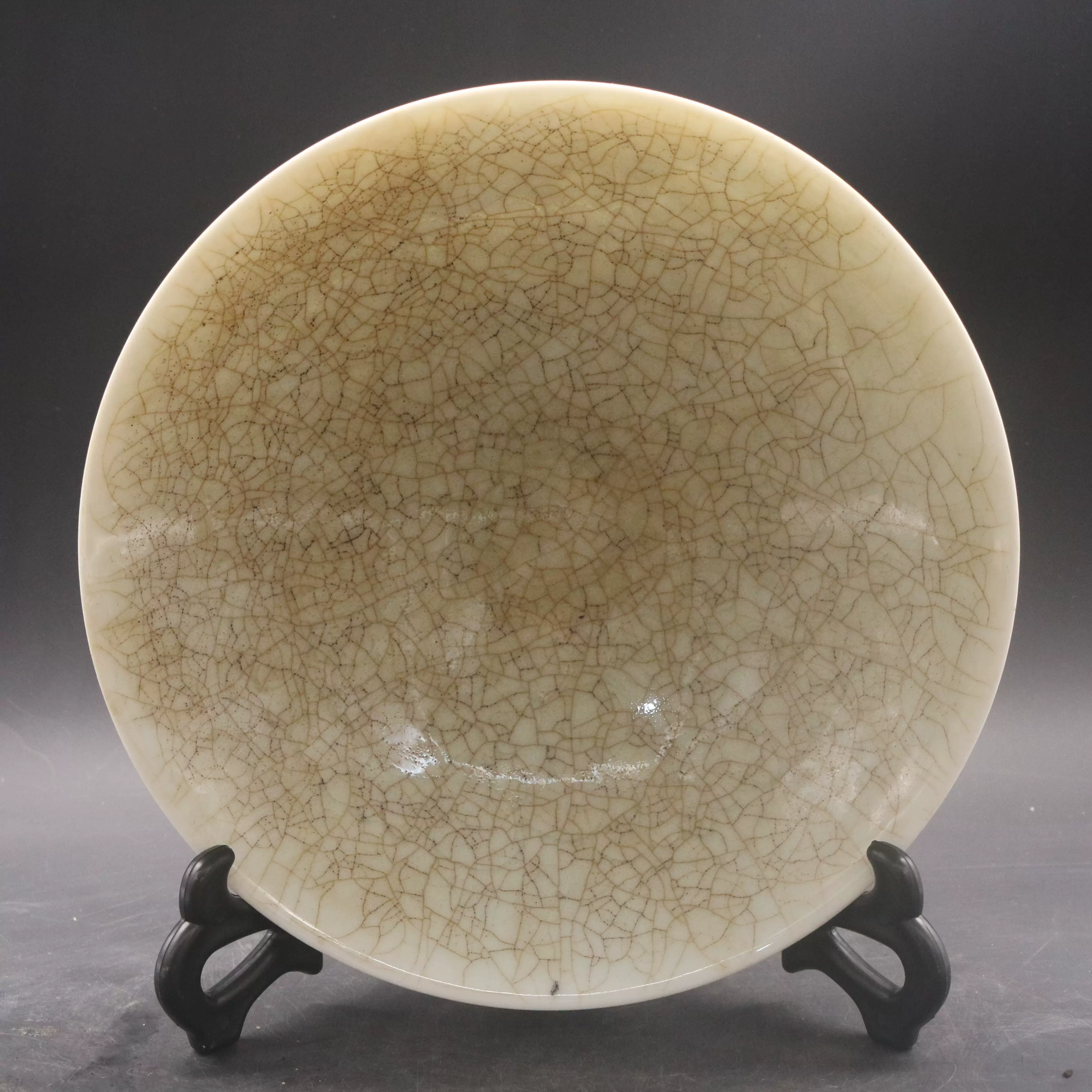 中国古美術/粉彩百鶴紋白梅大瓶(大清乾隆年製)保存箱付/