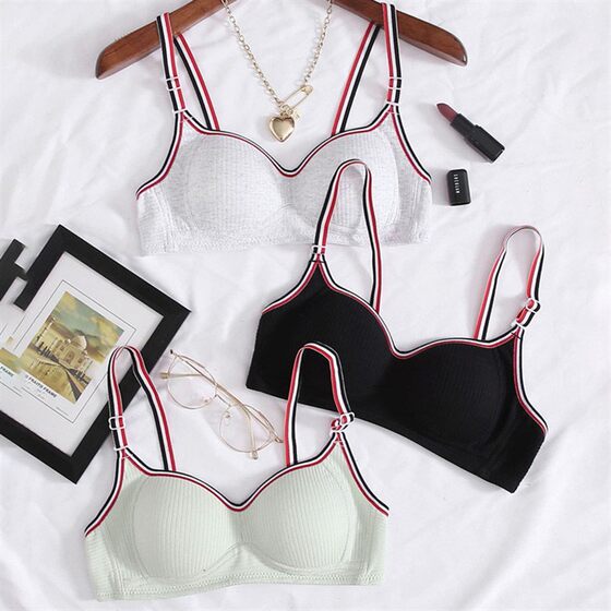 
No wire underwear, thin cup, big breasts, sexy fashionable girl underwear, women's sports bra cross-border