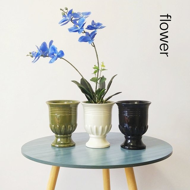 
Nordic ins style ceramic vase decoration living room flower arrangement light luxury high-end butterfly orchid flower vessel dining table home