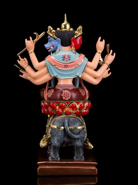 Fanju ride a pig Guanyin Buddha statue, resin Bodhisattva, the Buddha ...