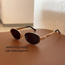 Hong Kong Style Retro Sunglasses for Women, High-End Polarized Sunglasses, 2024 New Oval Frame Sunglasses, Uv Protection