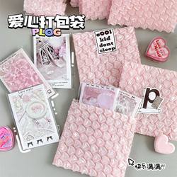 Thickened Pink Bubble Bag Co-Extruded Film Bubble Envelope Foam Packaging Bag Guka Small Card Mobile Phone Case Shockproof and Waterproof