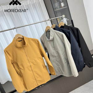 Lightweight! Three-dimensional tailoring! Foreign trade men's autumn couple's stand-up collar windproof, waterproof and breathable jacket trendy