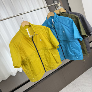 
Mountain outdoor! Water-repellent! Summer lightweight quick-drying breathable workwear short-sleeved jacket for men and women foreign trade couples