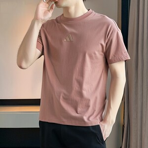 
Adidas short-sleeved T-shirt men's summer new sportswear knitted cotton breathable loose casual top