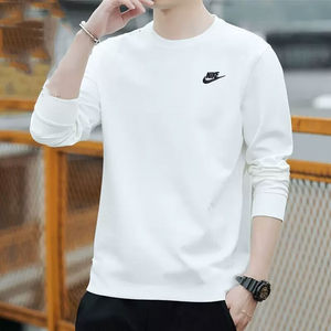 
Nike Nike genuine long-sleeved T-shirt men's pure cotton white loose sportswear new casual jacket thin sweatshirt