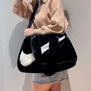
Nike Nike fluffy shoulder bag men and women bag gym bag training bag body bag casual bag sports crossbody bag