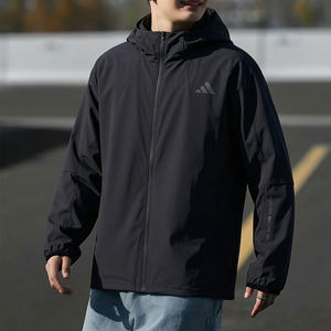 Adidas windbreaker men's summer new thin casual loose woven hooded sports coat men's jacket