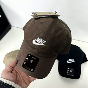 
NIKE Nike men's and women's hats classic baseball cap embroidered letters Logo sun visor peaked cap outdoor sports hat for women